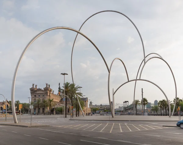 Carbonarius バルセロナの広場でのリングを彫刻します。 — ストック写真