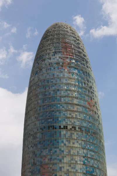 Bürogebäude der barcelona water company agbar — Stockfoto