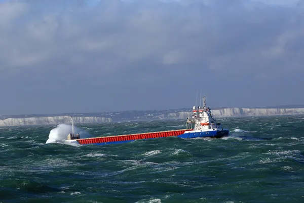 Ship in storm