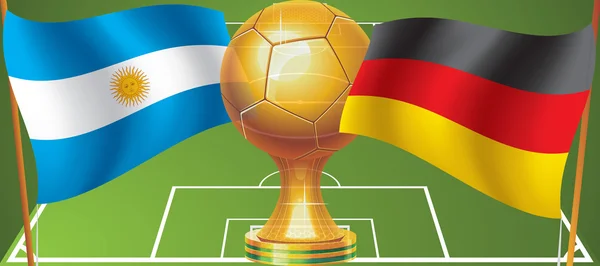 Final de la Copa Mundial 2014 — Vector de stock