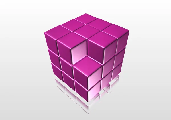 Cubo roxo — Fotografia de Stock