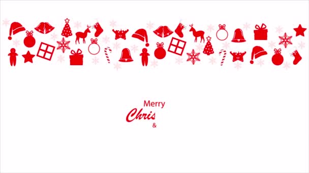 Díszlet Karácsonyra Szilveszterre Művészeti Videó Illusztráció — Stock videók