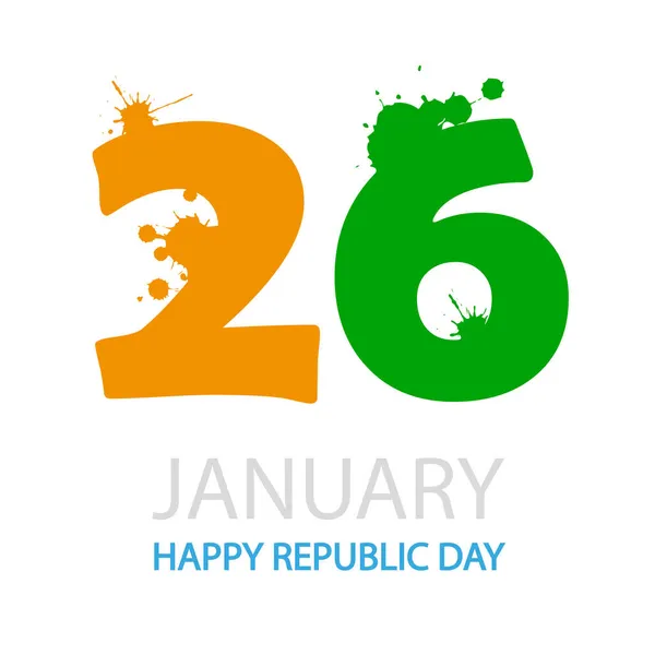 República Día India Enero Ilustración Arte Vectorial — Vector de stock