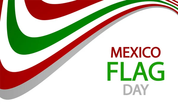 Bandeira México Bandeira Fita Dia Ilustração Arte Vetorial — Vetor de Stock