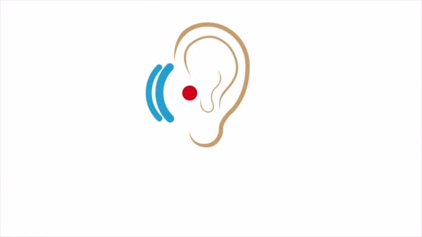 Světový Den Slyšení Března Ilustrace Videa — Stock video