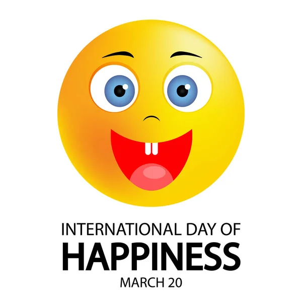 Международный День Смайликов Счастья Векторных Иллюстраций — стоковый вектор