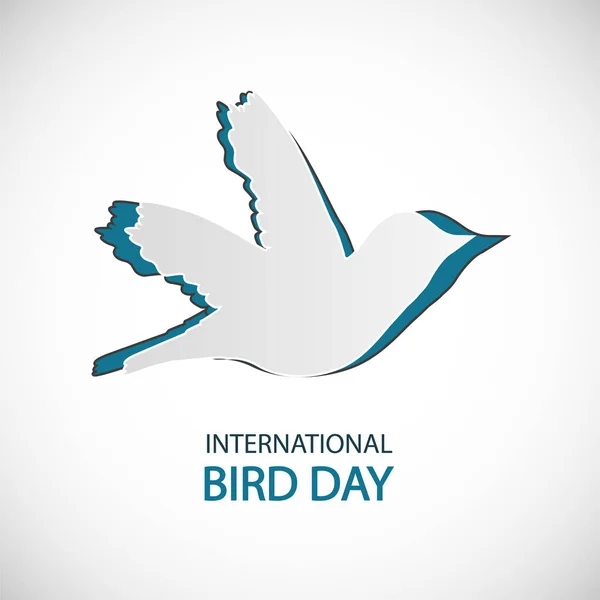 Международный День Птиц Оригами Векторная Иллюстрация Искусства — стоковый вектор