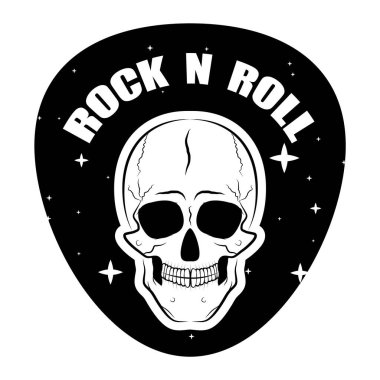 Rock 'n' roll dünya ikonu, vektör sanat çizimi.