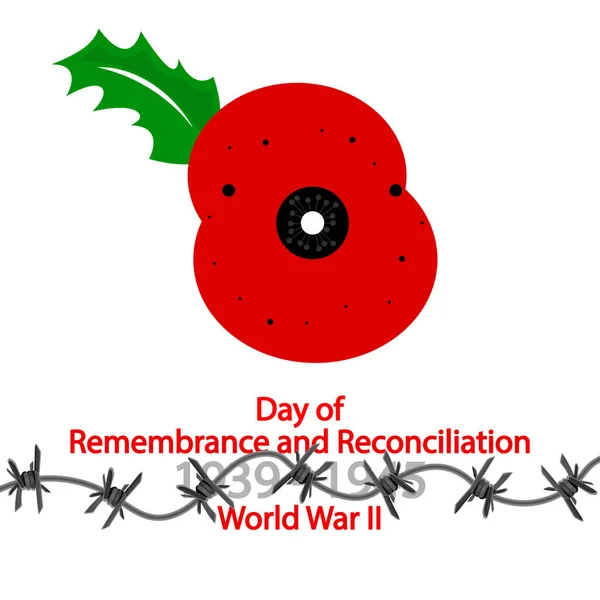 Day Remembrance Reconciliation Vector Art Illustration — ストックベクタ