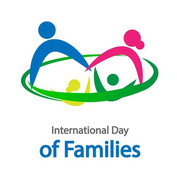 Логотип Международного Дня Семьи Векторная Иллюстрация — стоковый вектор