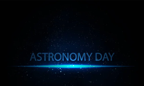 Astronomy Day Night Starry Sky Vector Art Illustration — Wektor stockowy