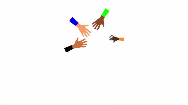 Dia Mundial Diversidade Cultural Para Diálogo Desenvolvimento Mão Ilustração Vídeo — Vídeo de Stock