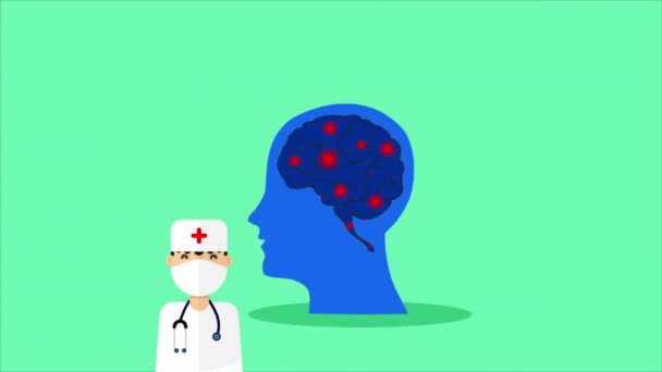 Всесвітній День Розсіяного Склерозу Ілюстрація Художнього Відео — стокове відео
