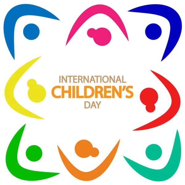 Международный День Защиты Детей Векторная Иллюстрация — стоковый вектор