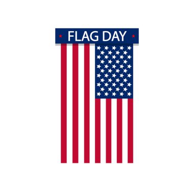 American flag day USA, vector art illustration.
