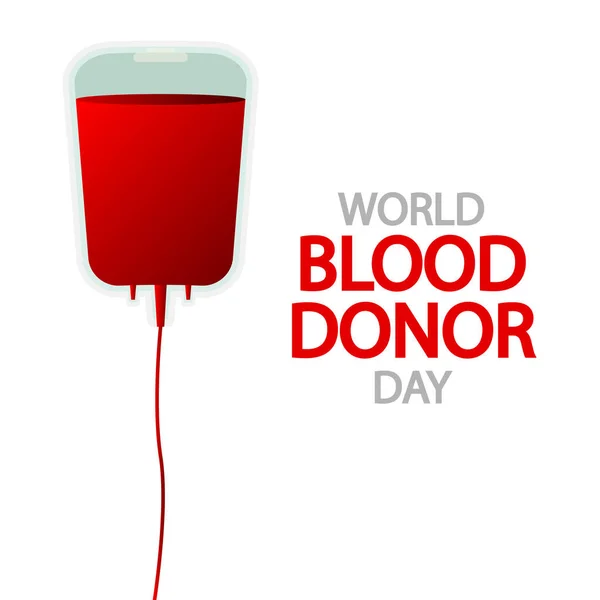 Всемирный День Донора Крови Векторная Иллюстрация — стоковый вектор