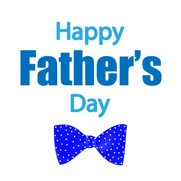 Happy Fathers Day Dasi Kupu Kupu Gambar Vektor Seni - Stok Vektor