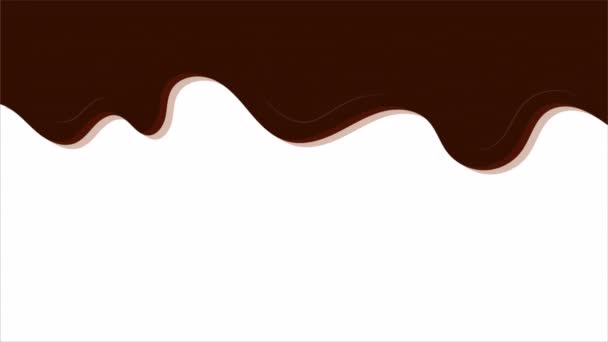Çikolata Günü Karamel Sanat Videosu Illüstrasyonu — Stok video