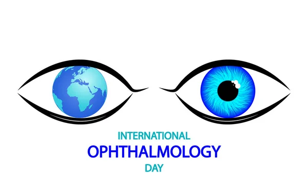 International Ophthalmology Day Eyes Vector Art Illustration — ストックベクタ