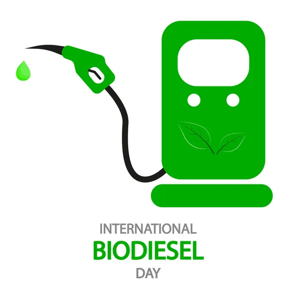 International Biodiesel Day Stations Vector Art Illustration — Stockvektor