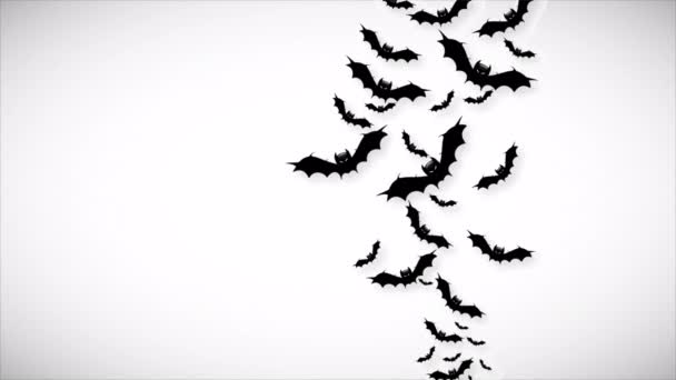 International Bat Night Bats Art Video Illustration — Video Stock