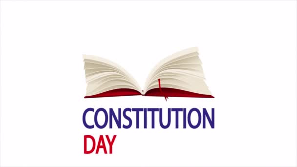 Constitution Day Usa Book Art Video Illustration — Stock Video