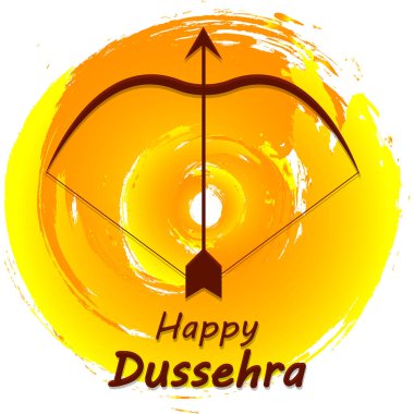 Dussehra festivali yayı, vektör sanat illüstrasyonu.