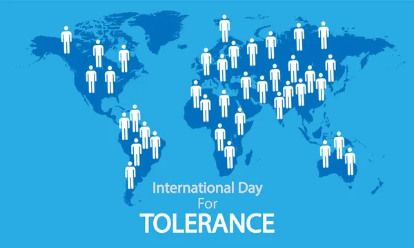 Międzynarodowy Dzień Tolerancji Ilustracja Sztuki Wektorowej — Wektor stockowy