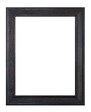 Ahşap çerçeve beyaz üzerine izole