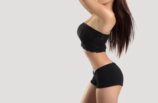 Corpo magro bonito de mulher — Fotografia de Stock