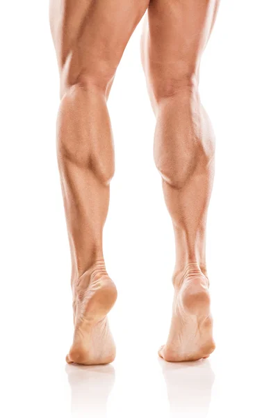 Starker athletischer Mann Fitness-Modell Oberkörper zeigt nackte muskulöse — Stockfoto