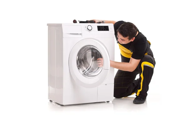 Washing machine repairman — Stock Photo, Image