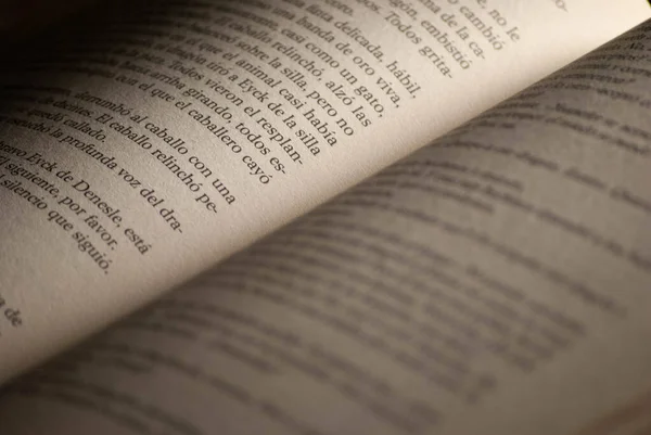 Yazılan satırların yakın görünümü ile kitabı aç