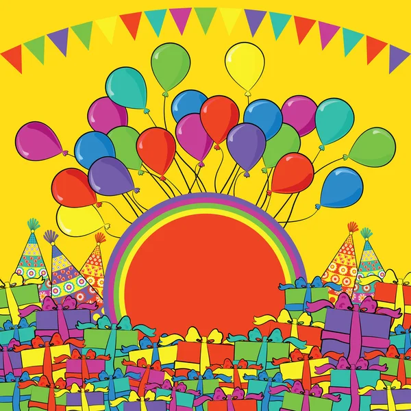 Elementos de fiesta de cumpleaños — Vector de stock