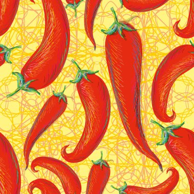 Dikişsiz chili biber duvar kağıdı.