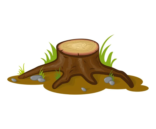 Tree Stump — Stock Vector