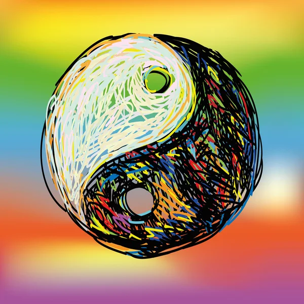 Ying yang symbol. — Stockový vektor