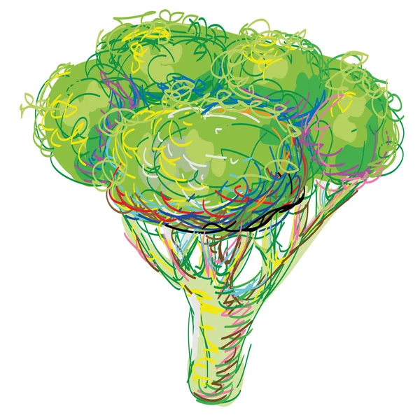 Le brocoli d'art — Image vectorielle