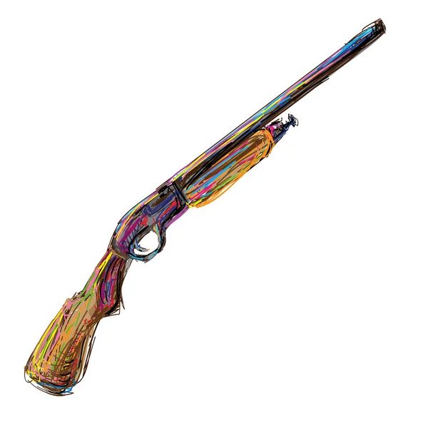 El rifle de arte — Vector de stock