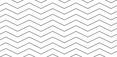 Soyut, dikişsiz, siyah beyaz desenli. Düzenli kumaş zig-zag siyah beyaz arkaplan. Modern tasarım