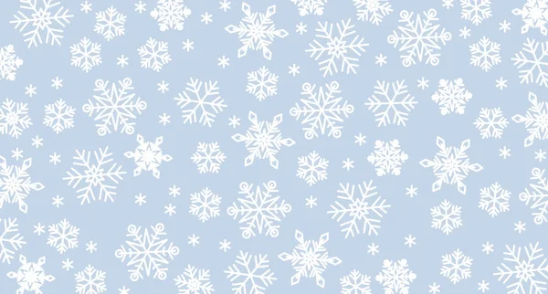 Carte Noël Bannière Avec Illustration Vectorielle Bordure Flocon Neige Fond — Image vectorielle