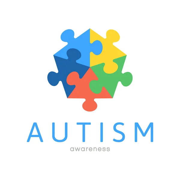 Día Mundial Conciencia Del Autismo Mes Conciencia Del Autismo Mundial — Vector de stock