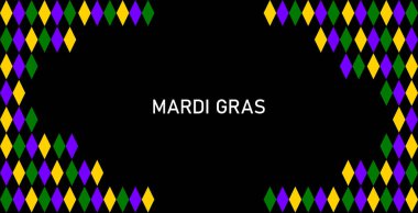 Mardi gras parti arka plan vektör çizim