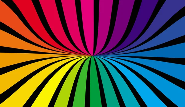 カラフルな虹のベクトルの背景 — ストックベクタ