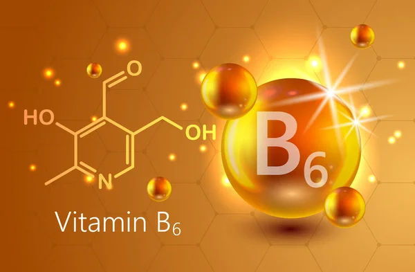 Vitamina Oro Brillante Píldora Icono Cápsula Concepto Vector Signo Nutricional — Archivo Imágenes Vectoriales