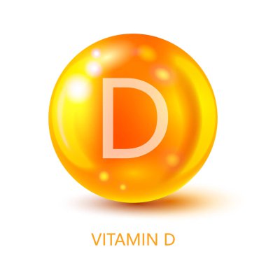 Beslenme işareti vektör konsepti. D vitamininin gücü