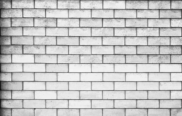 黒と白のレンガの壁のテクスチャ縞模様の背景コピースペース — ストック写真