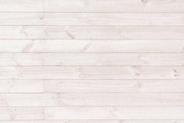 Beyaz Ahşap Duvar Doku Arkaplanı. Tasarım veya Duvar Kağıdı için doğal desenli hafif tahta masa üstü.