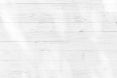 Beyaz Ahşap Duvar Doku Arkaplanı. Tasarım veya Duvar Kağıdı için doğal desenli hafif tahta masa üstü.