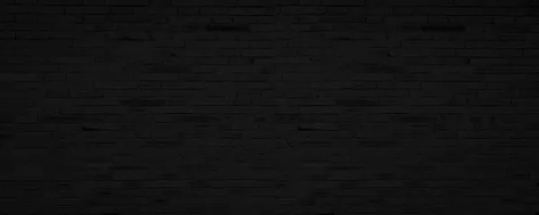 Abstrakte Black Brick Wall Texture Hintergrund Verwitterter Backsteinbau Hintergrund Großes — Stockfoto